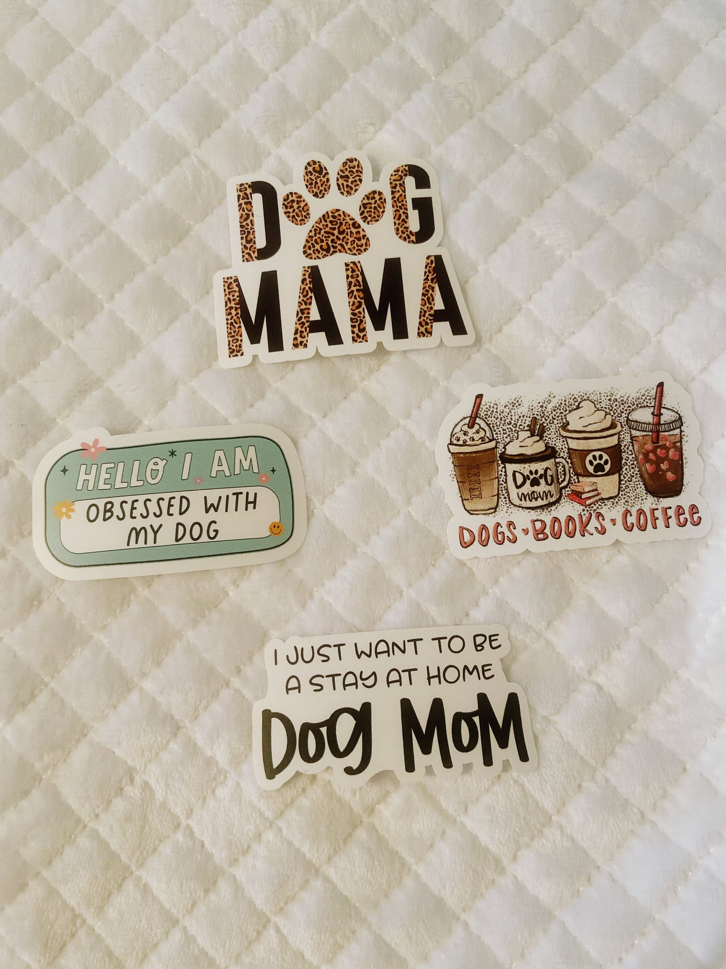 Dog Books Coffee Vinyl Sticker